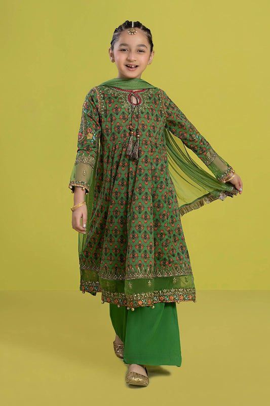 Maria B | 3 Piece Embroidered Lawn Suit | MKD-EF24-36 by Maria Faisal - Registered Vendor of : Maria B - type : Kids Clothes - 100% original wedding dresses