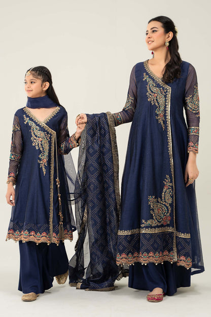 Maria B | 3 Piece Embroidered Paper Cotton Suit | MKD-W24-22 by Maria Faisal - Registered Vendor of : Maria B - type : Kids Clothes - 100% original wedding dresses