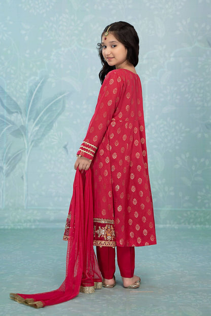 Maria B | 3 Piece Embroidered Suit | MKD-EF23-31R1 by Maria Faisal - Registered Vendor of : Maria B - type : Kids Clothes - 100% original wedding dresses
