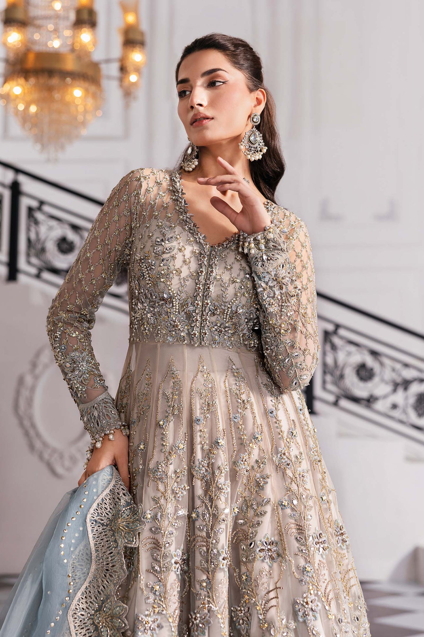 Maria B | Mbroidered 2025 | BD-3002 by Maria Faisal - Registered Vendor of : Maria B - type : Ladies Clothes - 100% original wedding dresses