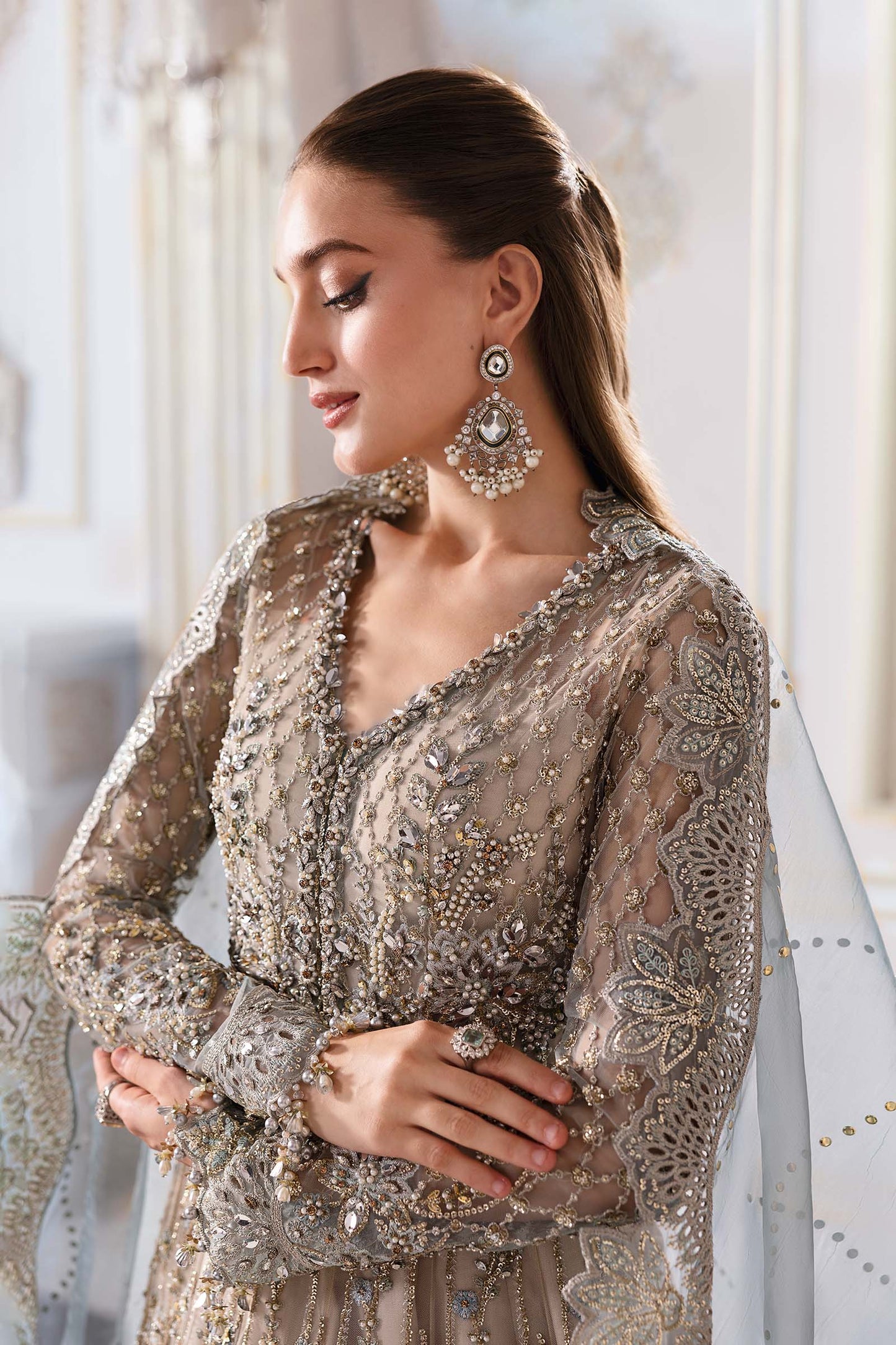 Maria B | Mbroidered 2025 | BD-3002 by Maria Faisal - Registered Vendor of : Maria B - type : Ladies Clothes - 100% original wedding dresses