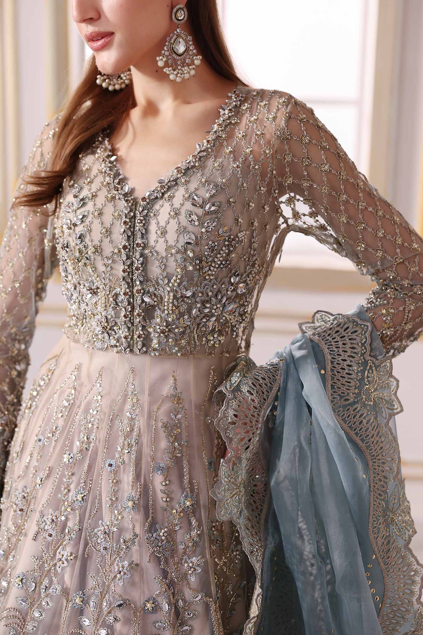 Maria B | Mbroidered 2025 | BD-3002 by Maria Faisal - Registered Vendor of : Maria B - type : Ladies Clothes - 100% original wedding dresses