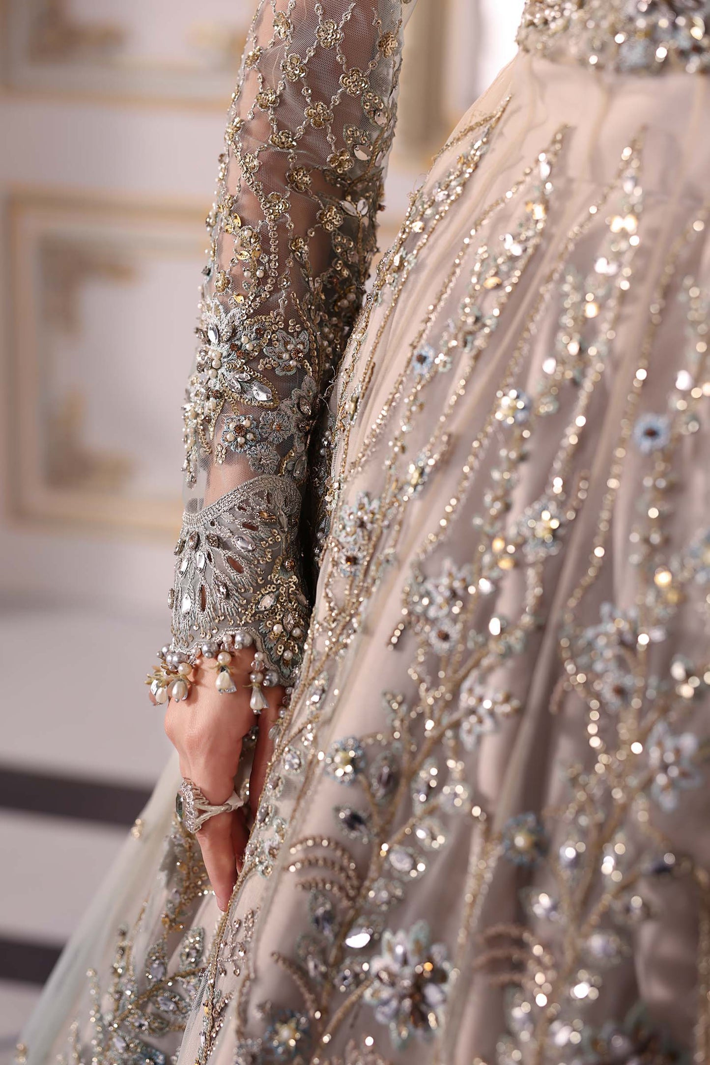 Maria B | Mbroidered 2025 | BD-3002 by Maria Faisal - Registered Vendor of : Maria B - type : Ladies Clothes - 100% original wedding dresses