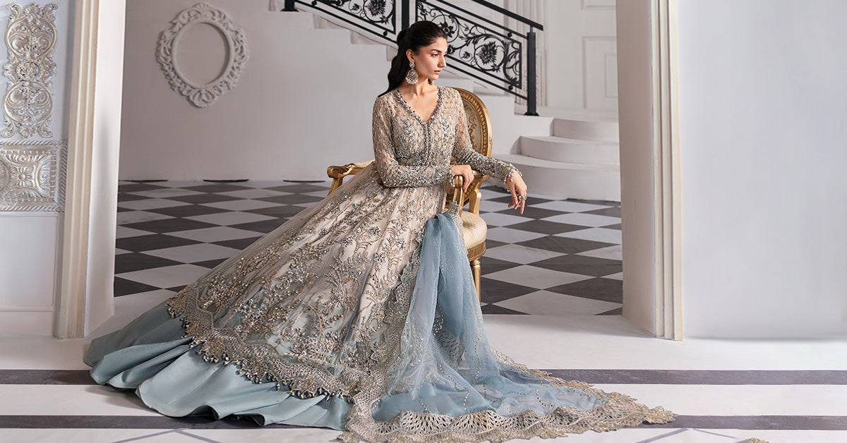 Maria B | Mbroidered 2025 | BD-3002 by Maria Faisal - Registered Vendor of : Maria B - type : Ladies Clothes - 100% original wedding dresses