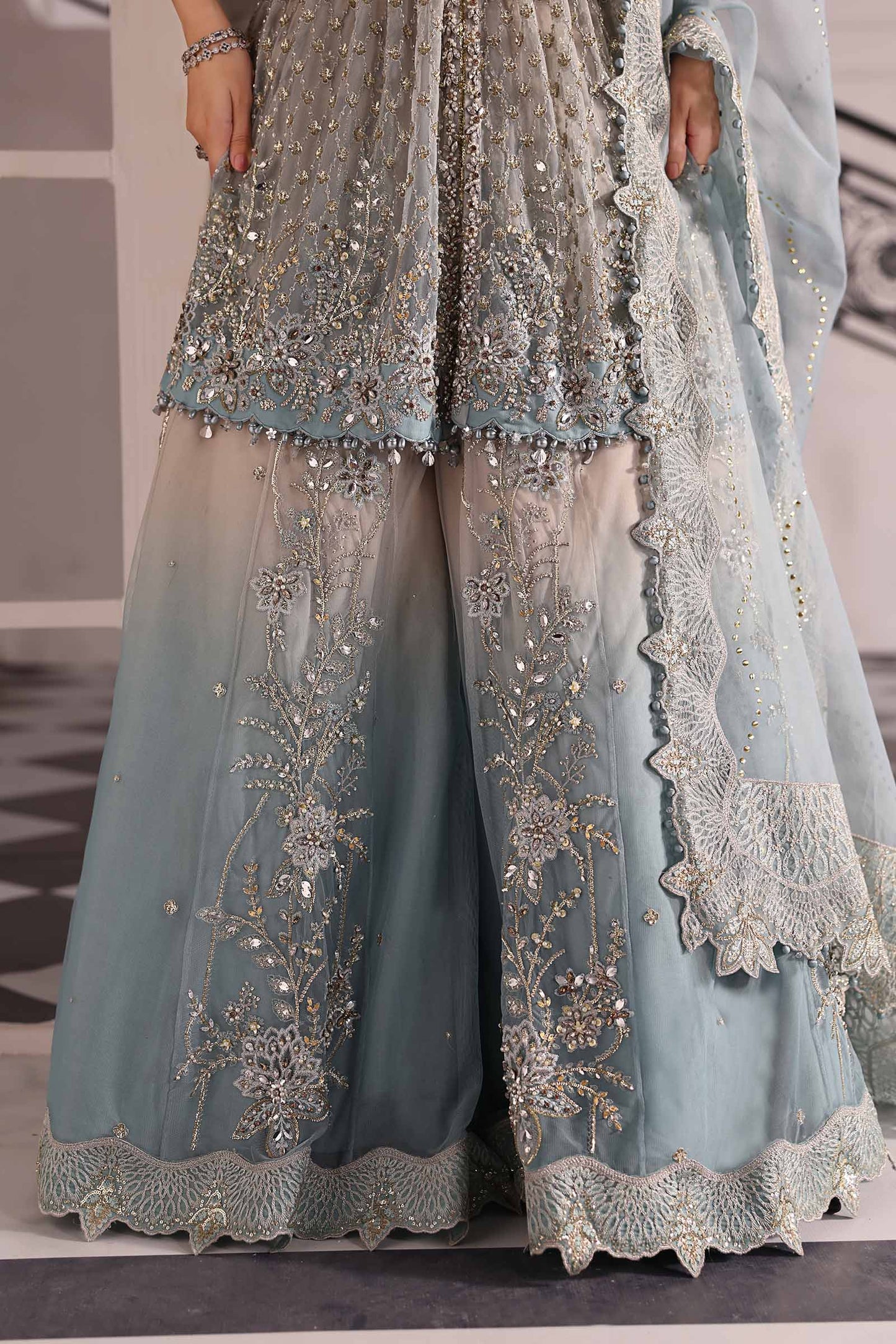 Maria B | Mbroidered 2025 | BD-3002 by Maria Faisal - Registered Vendor of : Maria B - type : Ladies Clothes - 100% original wedding dresses