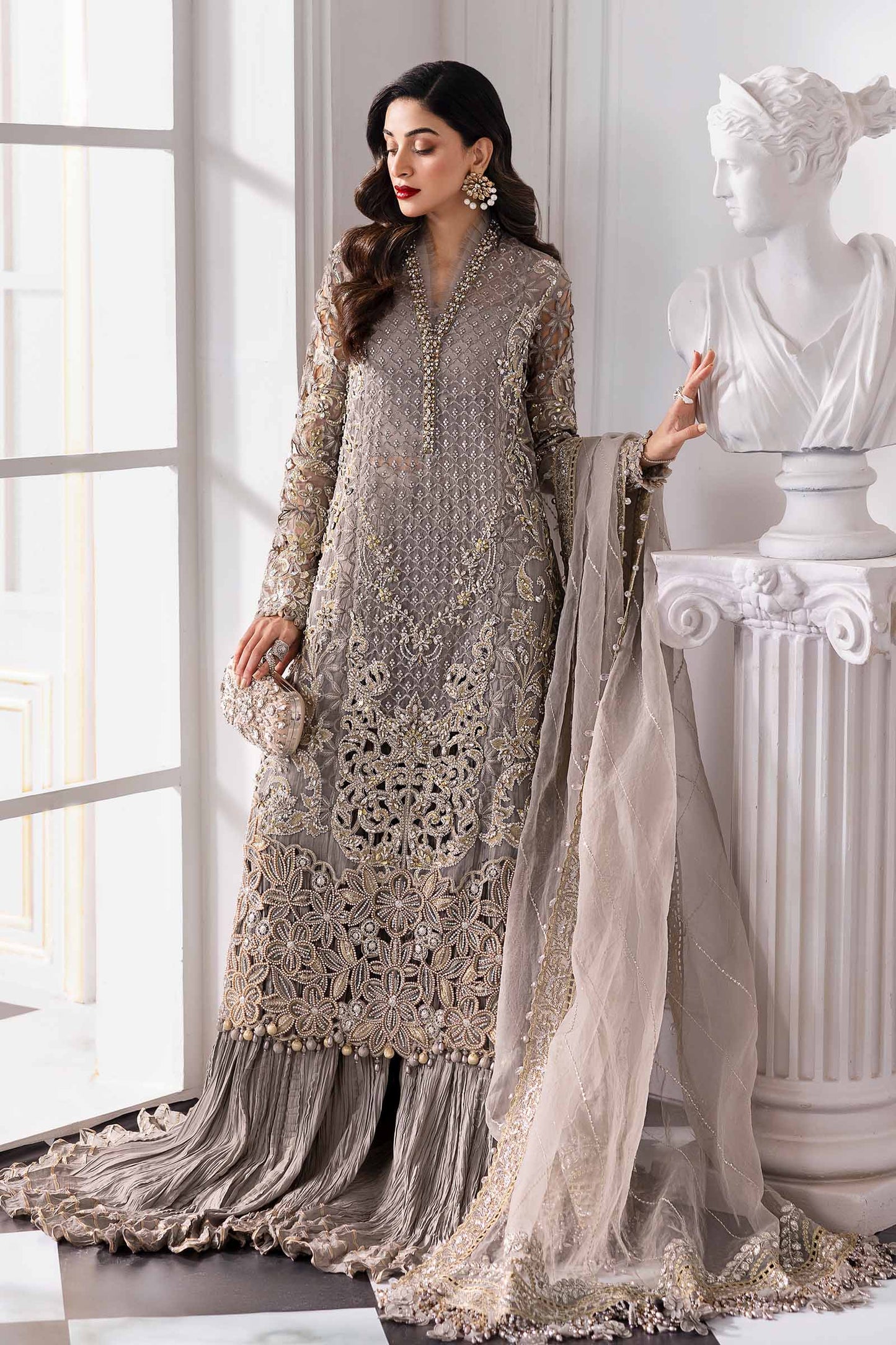 Maria B | Mbroidered 2025 | BD-3006 by Maria Faisal - Registered Vendor of : Maria B - type : Ladies Clothes - 100% original wedding dresses