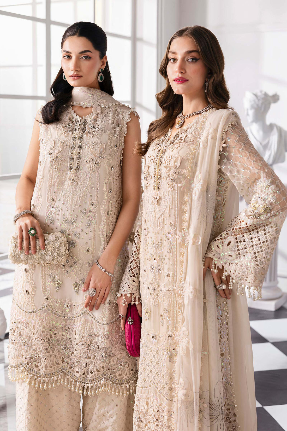 Maria B Mbroidered 2025 BD-3007 Off White dress - Maria Faisal 