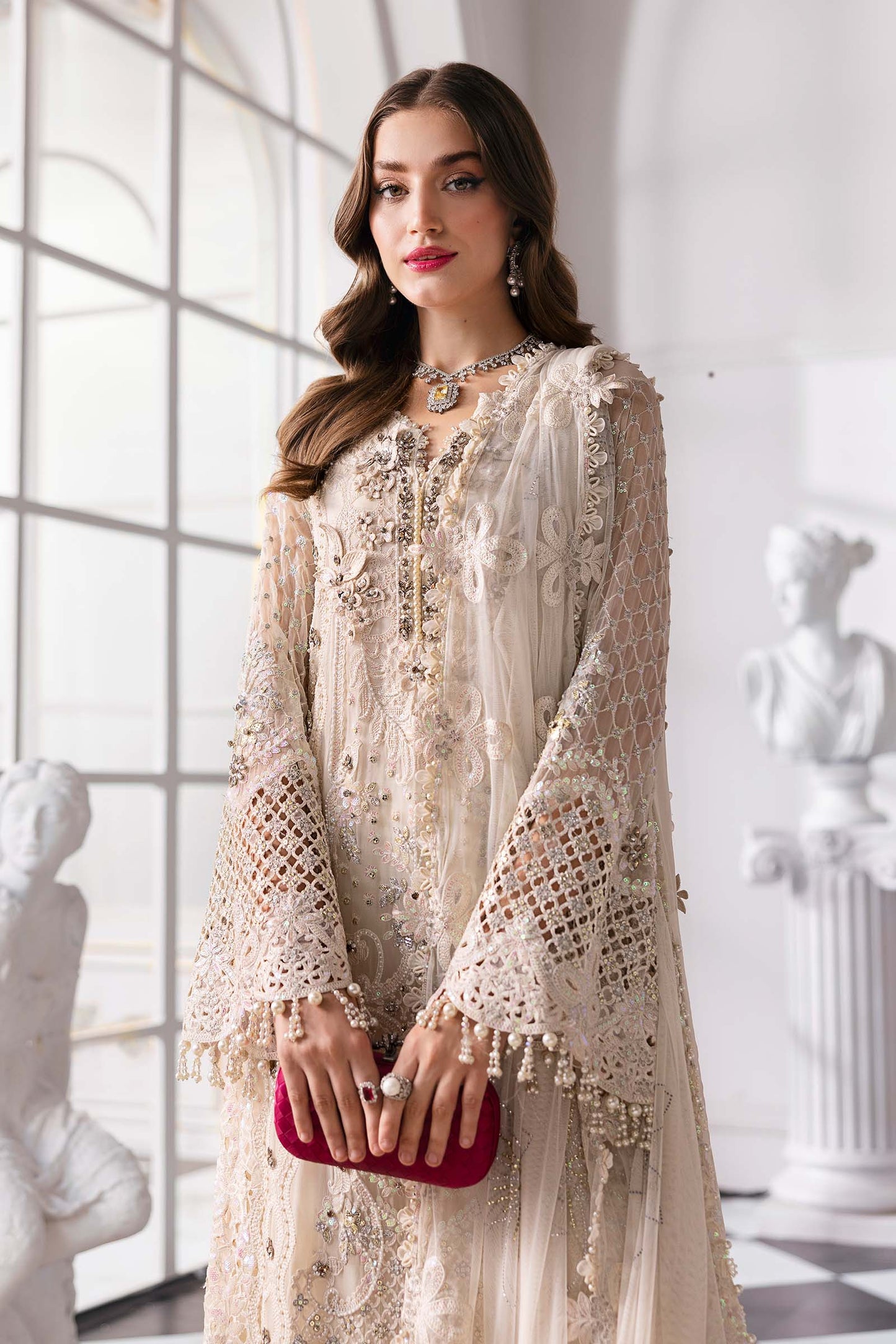 Maria B | Mbroidered 2025 | BD-3007 by Maria Faisal - Registered Vendor of : Maria B - type : Ladies Clothes - 100% original wedding dresses