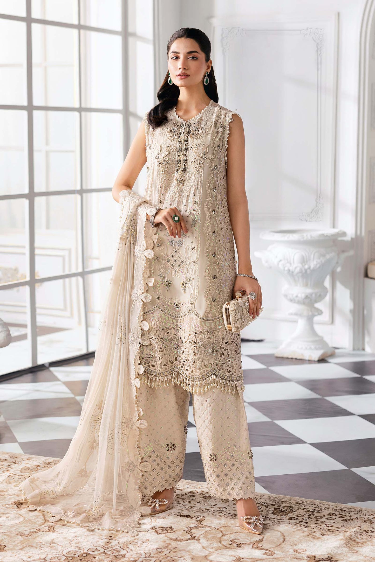Maria B | Mbroidered 2025 | BD-3007 by Maria Faisal - Registered Vendor of : Maria B - type : Ladies Clothes - 100% original wedding dresses