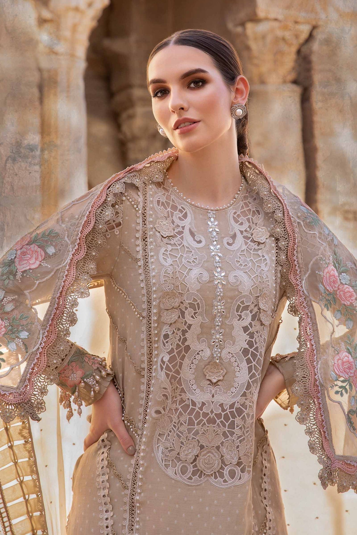 Maria B | Voyage a' Luxe Lawn | D-2410-A - Ladies Clothes - Maria Faisal