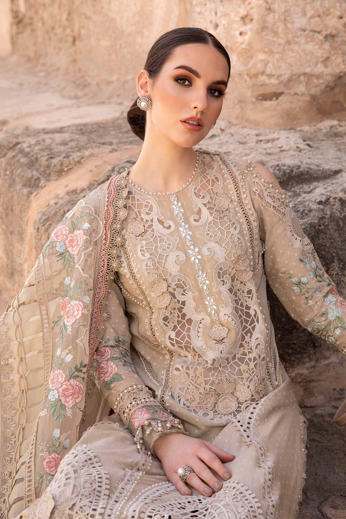 Maria B | Voyage a' Luxe Lawn | D-2410-A - Ladies Clothes - Maria Faisal