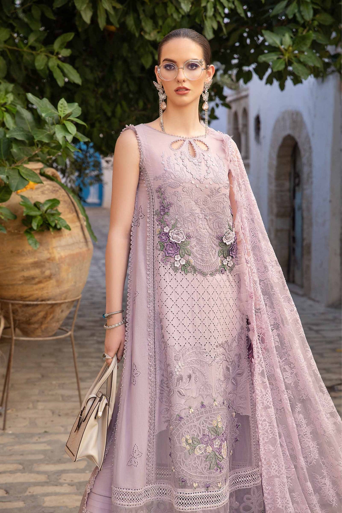 Maria B | Voyage a' Luxe Lawn | D-2411-B - Ladies Clothes - Maria Faisal