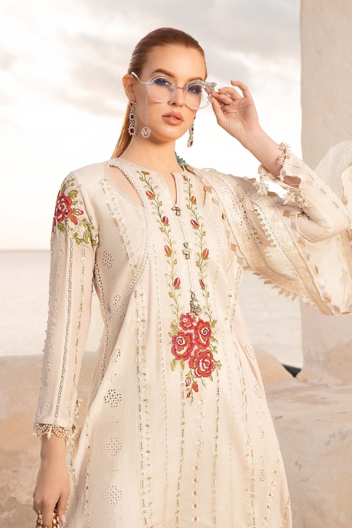 Maria B | Voyage a' Luxe Lawn | D-2412-A - Ladies Clothes - Maria Faisal