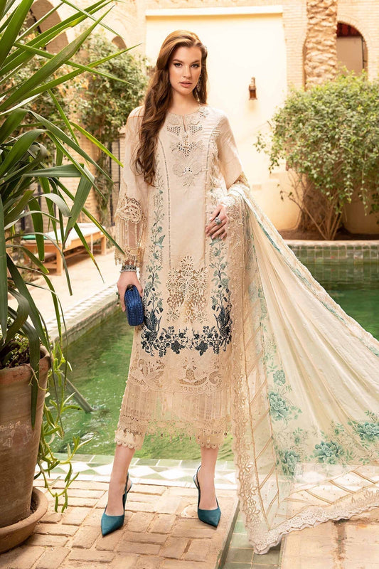 Maria B | Voyage a' Luxe Lawn | D-2414-B - Ladies Clothes - Maria Faisal