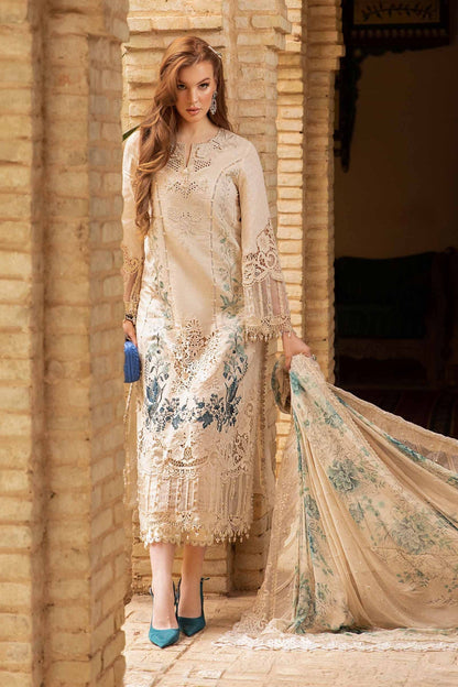 Maria B | Voyage a' Luxe Lawn | D-2414-B - Ladies Clothes - Maria Faisal