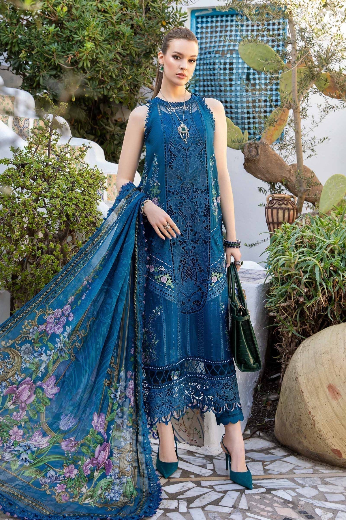 Maria B | Voyage a' Luxe Lawn | D-2415-A - Ladies Clothes - Maria Faisal
