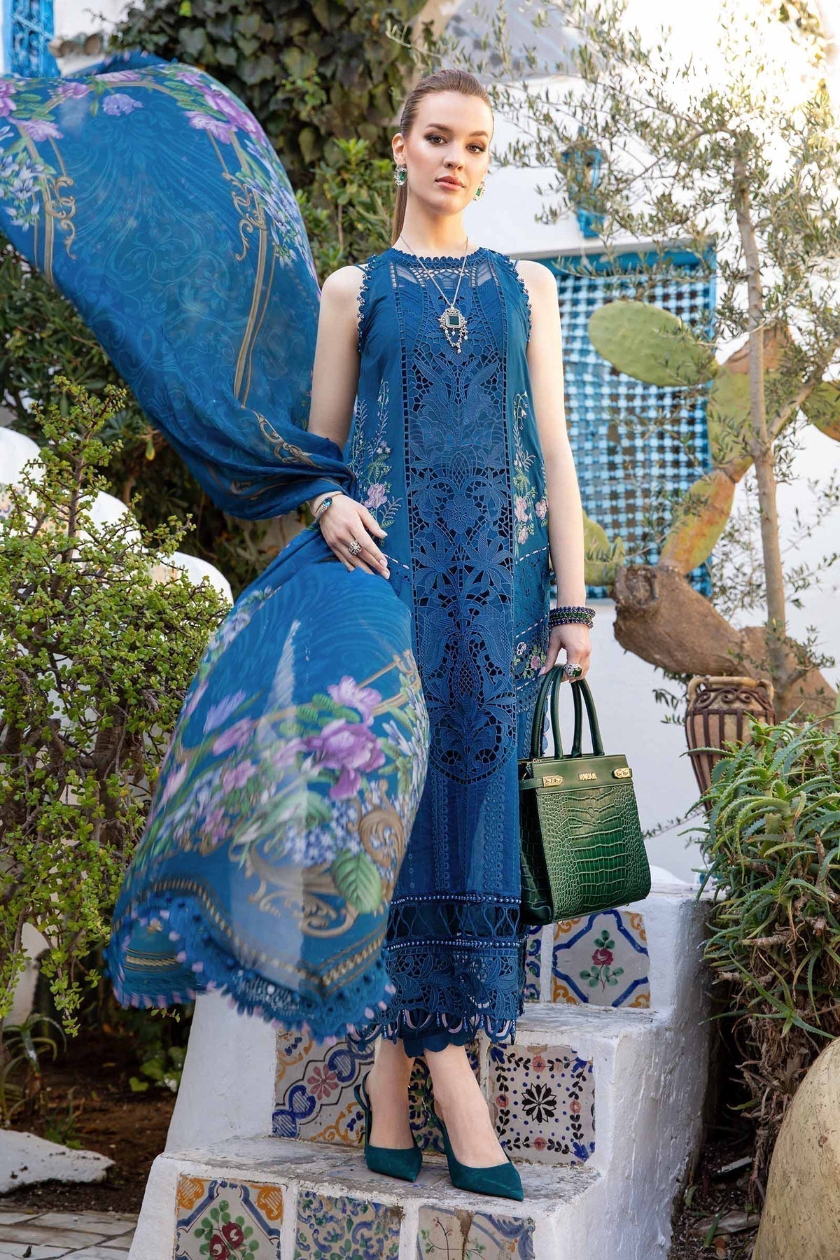 Maria B | Voyage a' Luxe Lawn | D-2415-A - Ladies Clothes - Maria Faisal