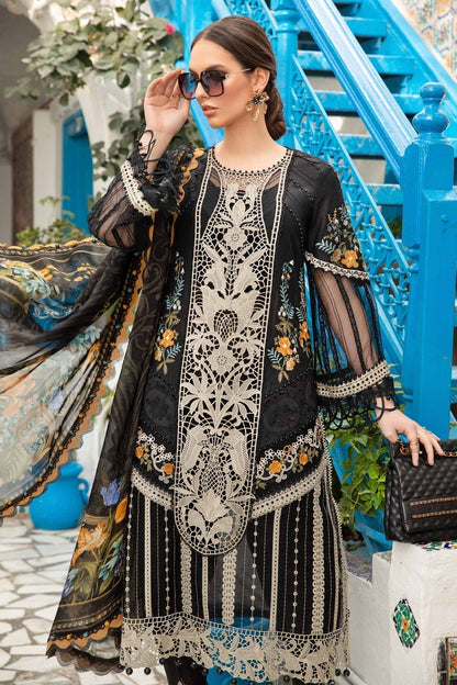 Maria B | Voyage a' Luxe Lawn | D-2415-B - Ladies Clothes - Maria Faisal