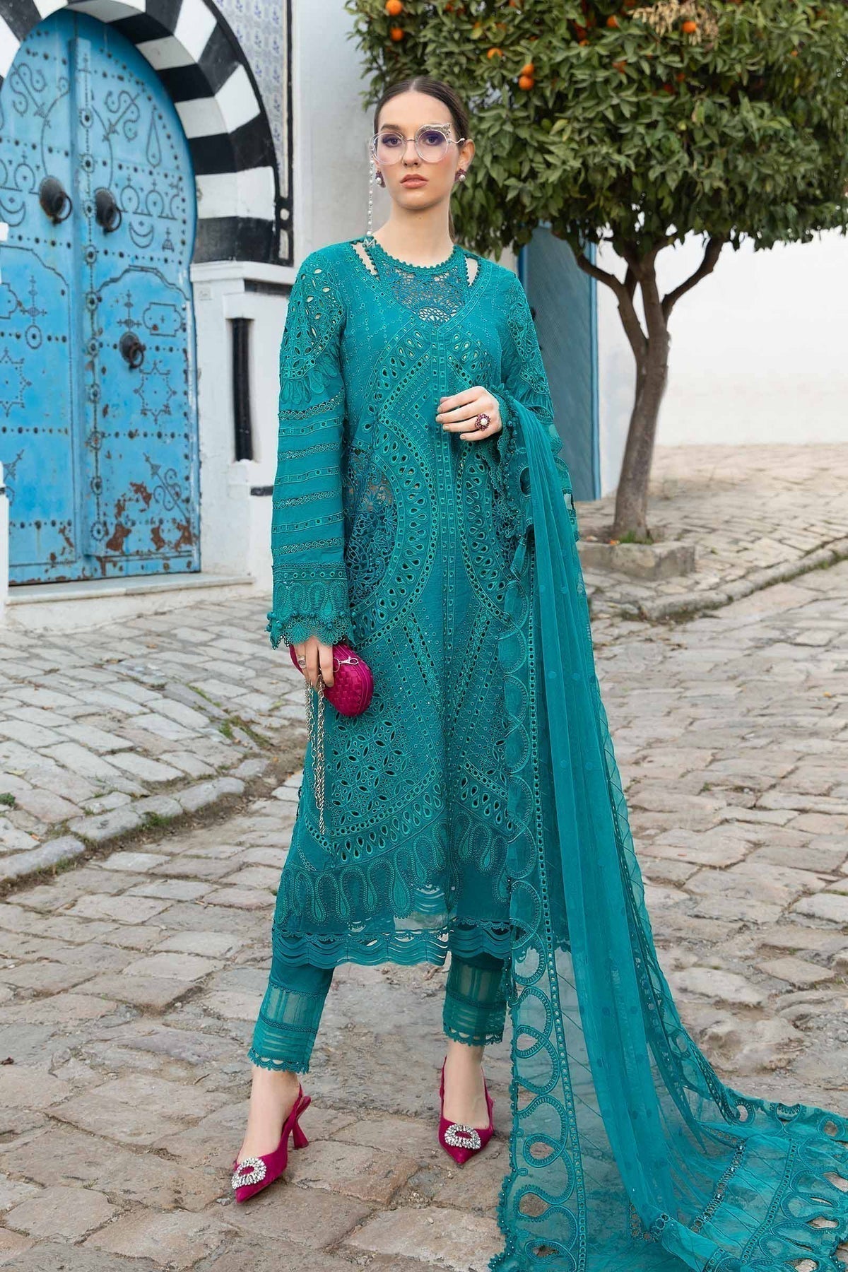 Maria B | Voyage a' Luxe Lawn | D-2402-A - Ladies Clothes - Maria Faisal
