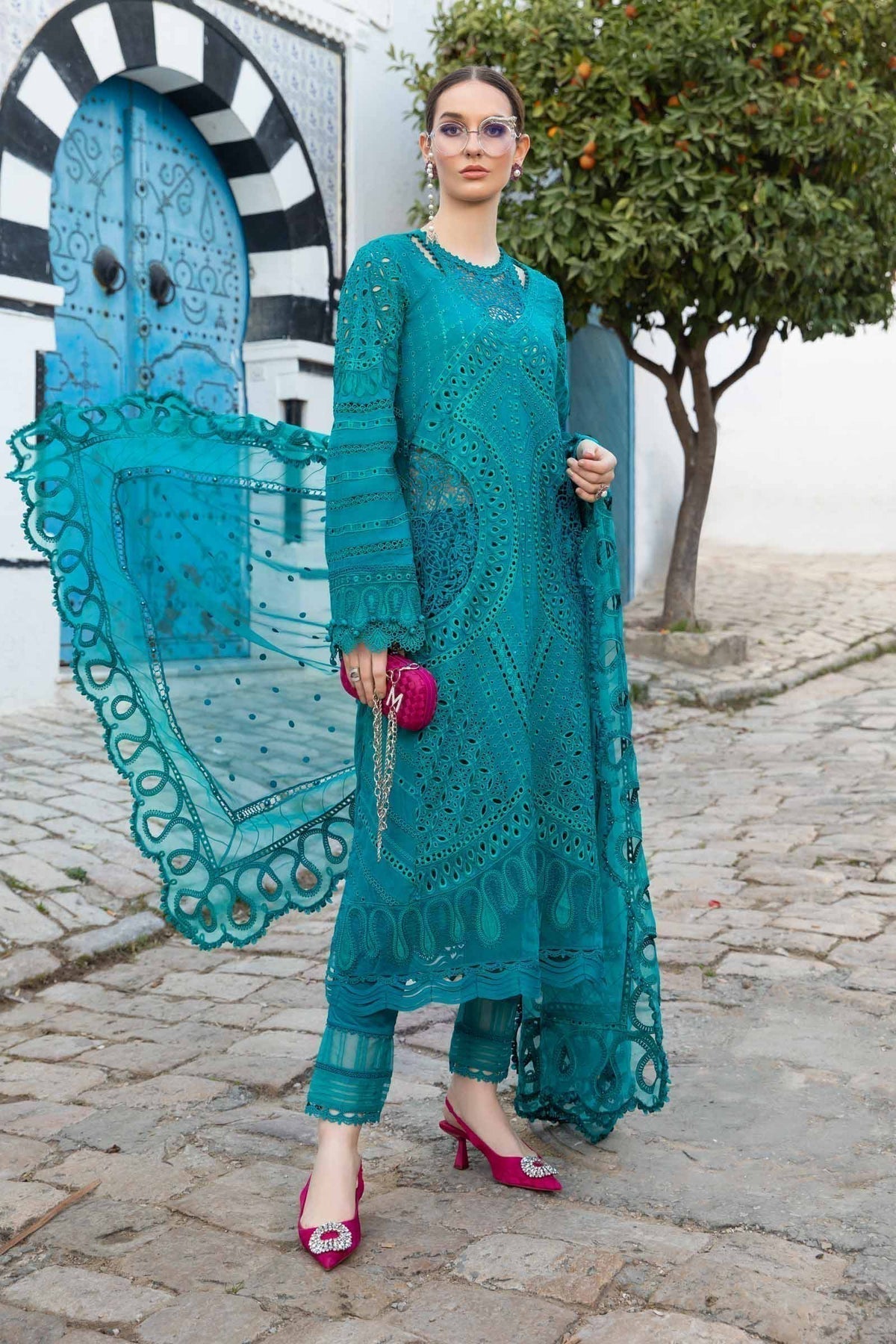 Maria B | Voyage a' Luxe Lawn | D-2402-A - Ladies Clothes - Maria Faisal