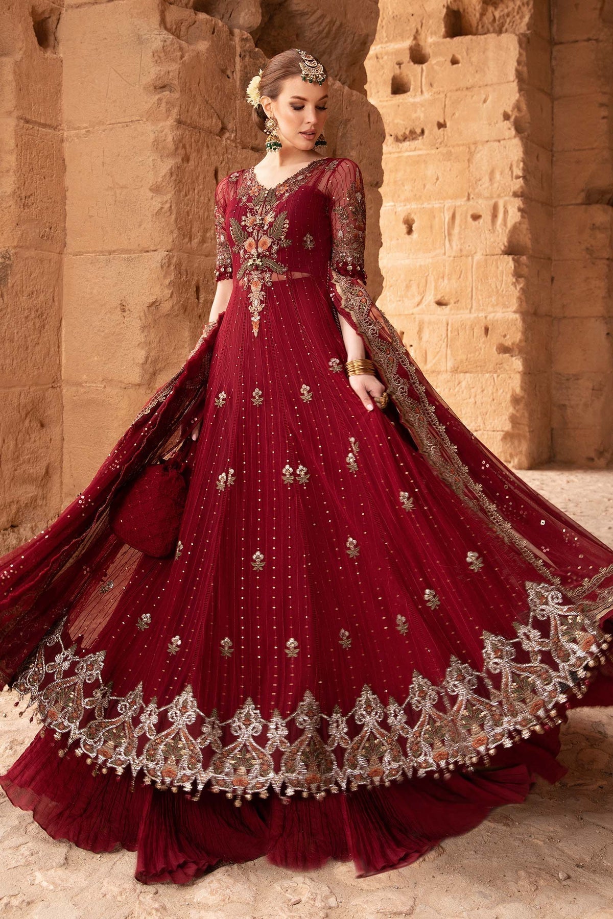 Maria B | Voyage a' Luxe Lawn | D-2403-B - Ladies Clothes - Maria Faisal