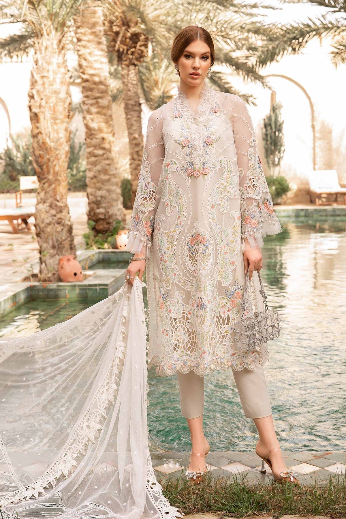 Maria B | Voyage a' Luxe Lawn | D-2405-A - Ladies Clothes - Maria Faisal