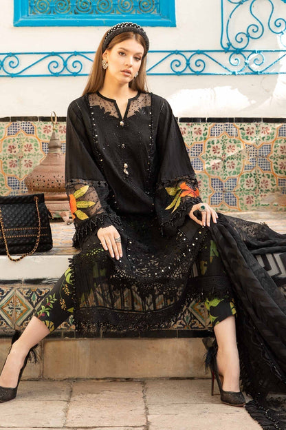 Maria B | Voyage a' Luxe Lawn | D-2408-B - Ladies Clothes - Maria Faisal