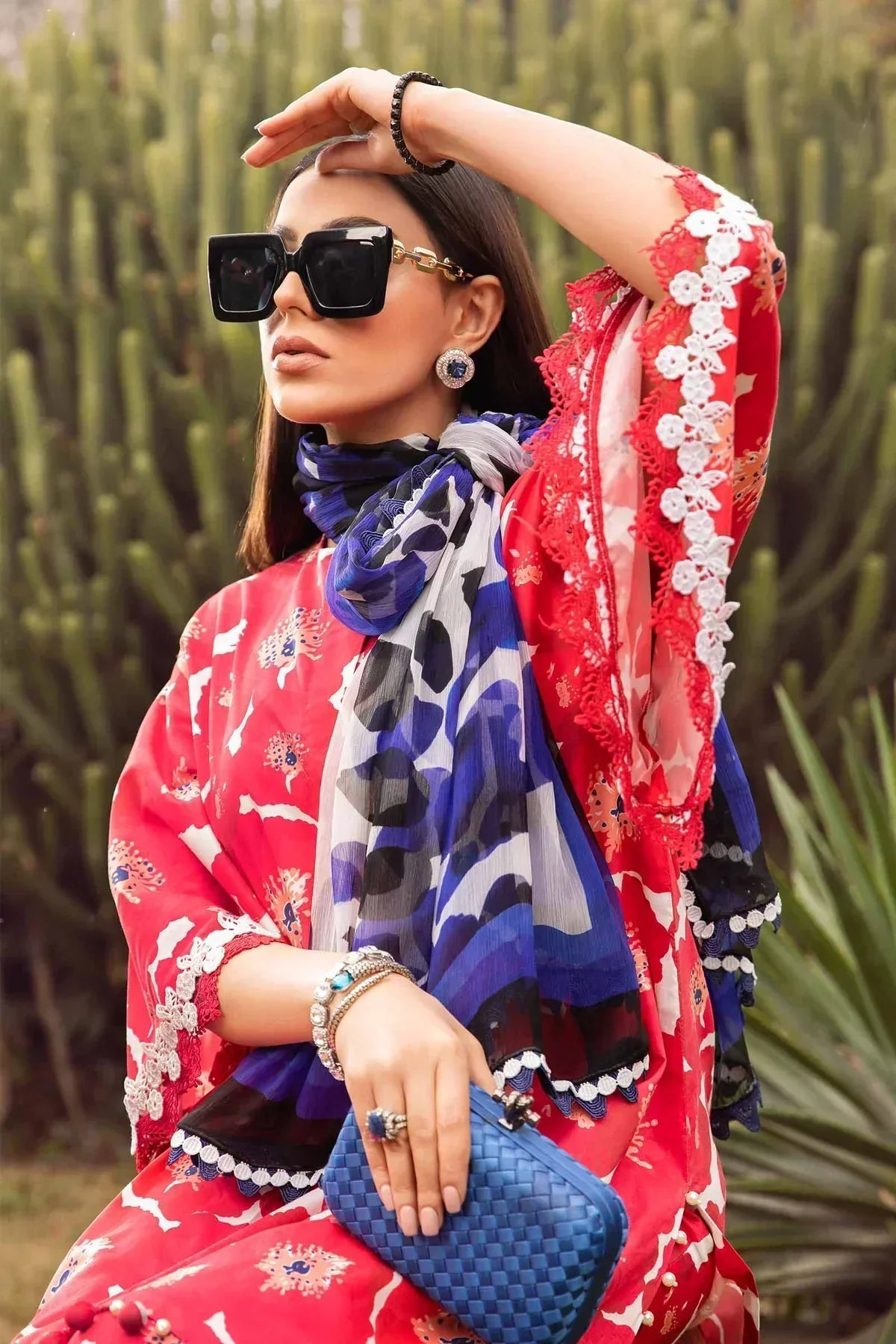Maria B | M Prints Spring 24 | MPT-2112-A - Ladies Clothes - Maria Faisal