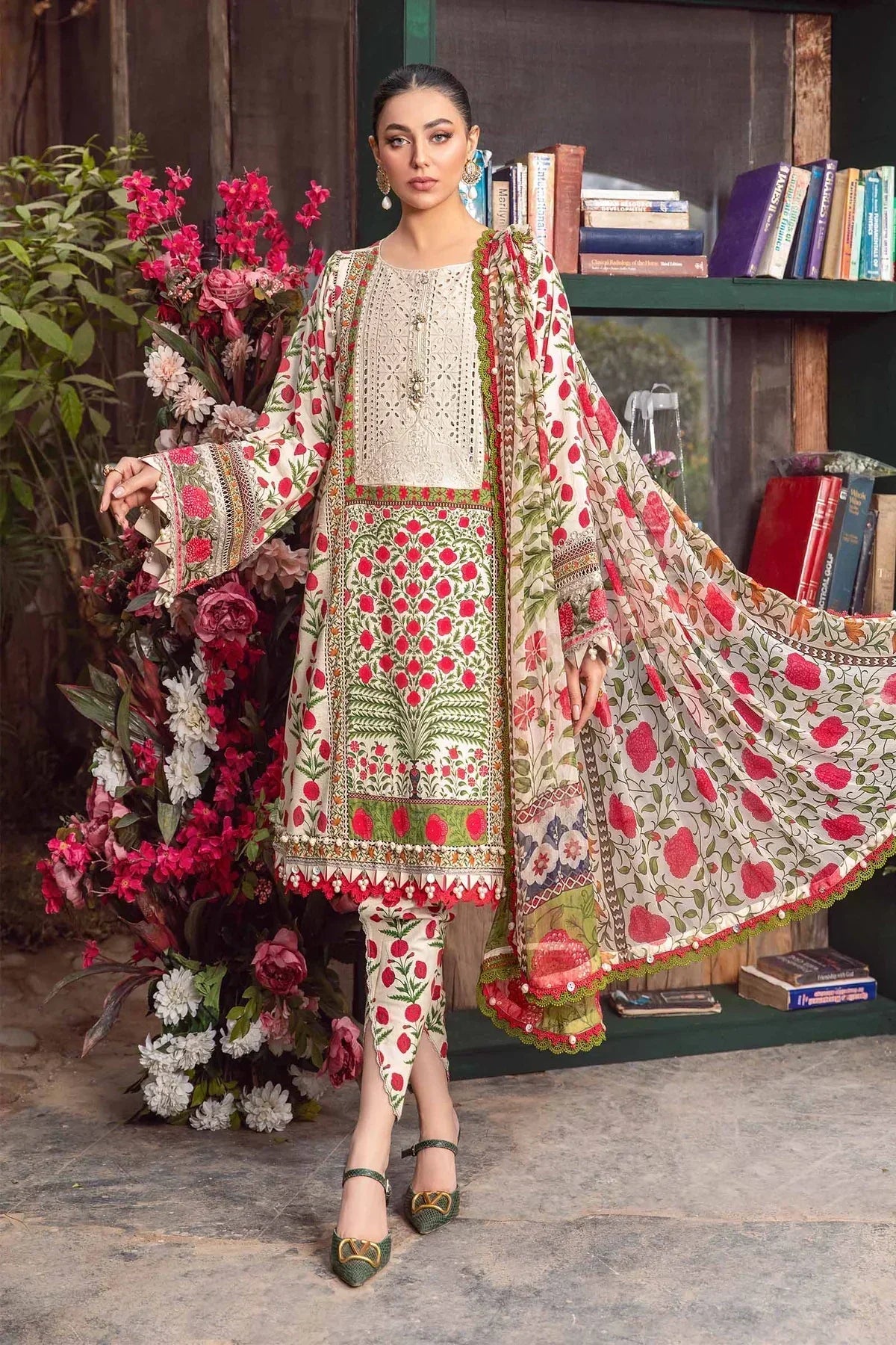 Maria B | M Prints Spring 24 | MPT-2114-A - Ladies Clothes - Maria Faisal
