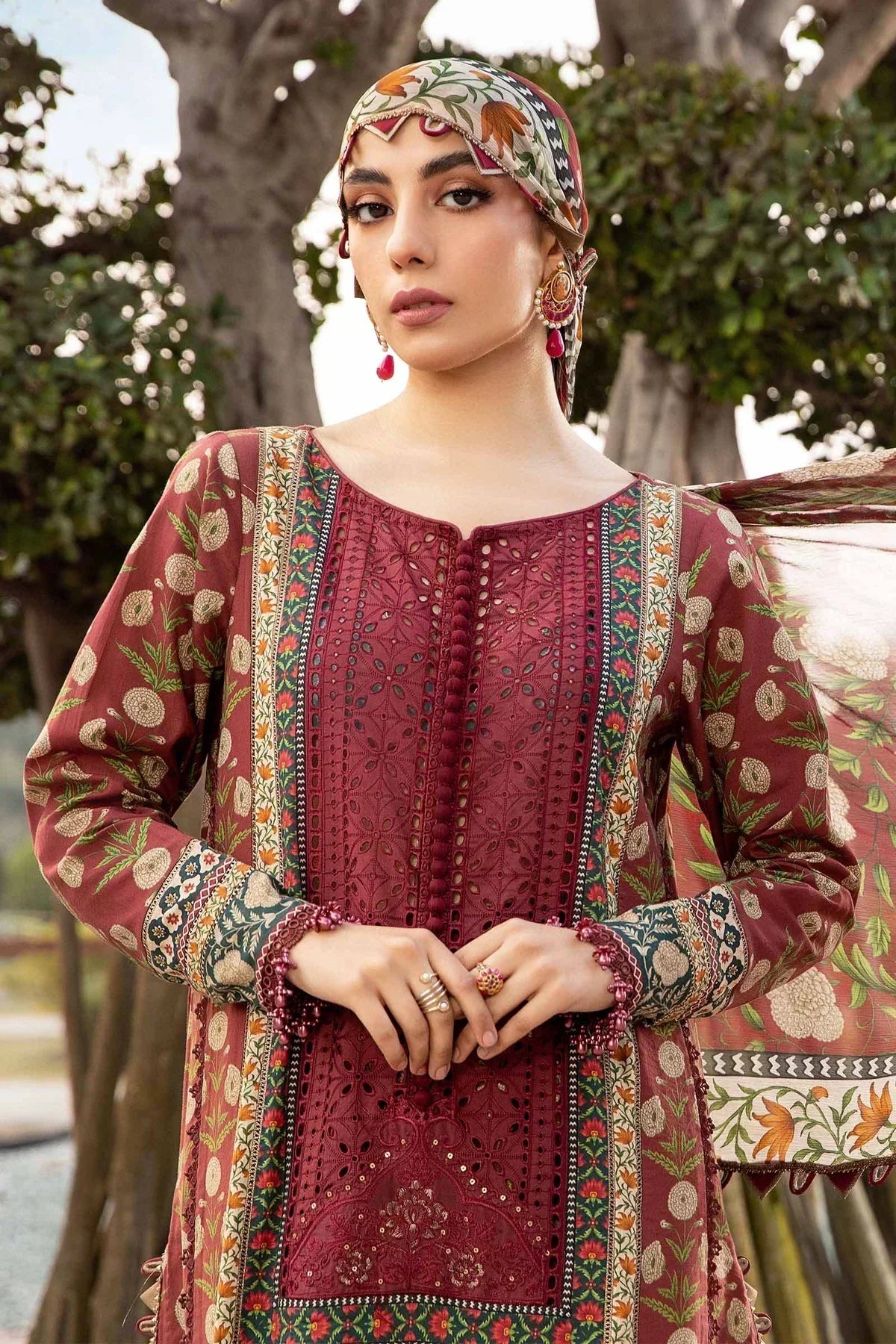 Maria B | M Prints Spring 24 | MPT-2114-B - Ladies Clothes - Maria Faisal