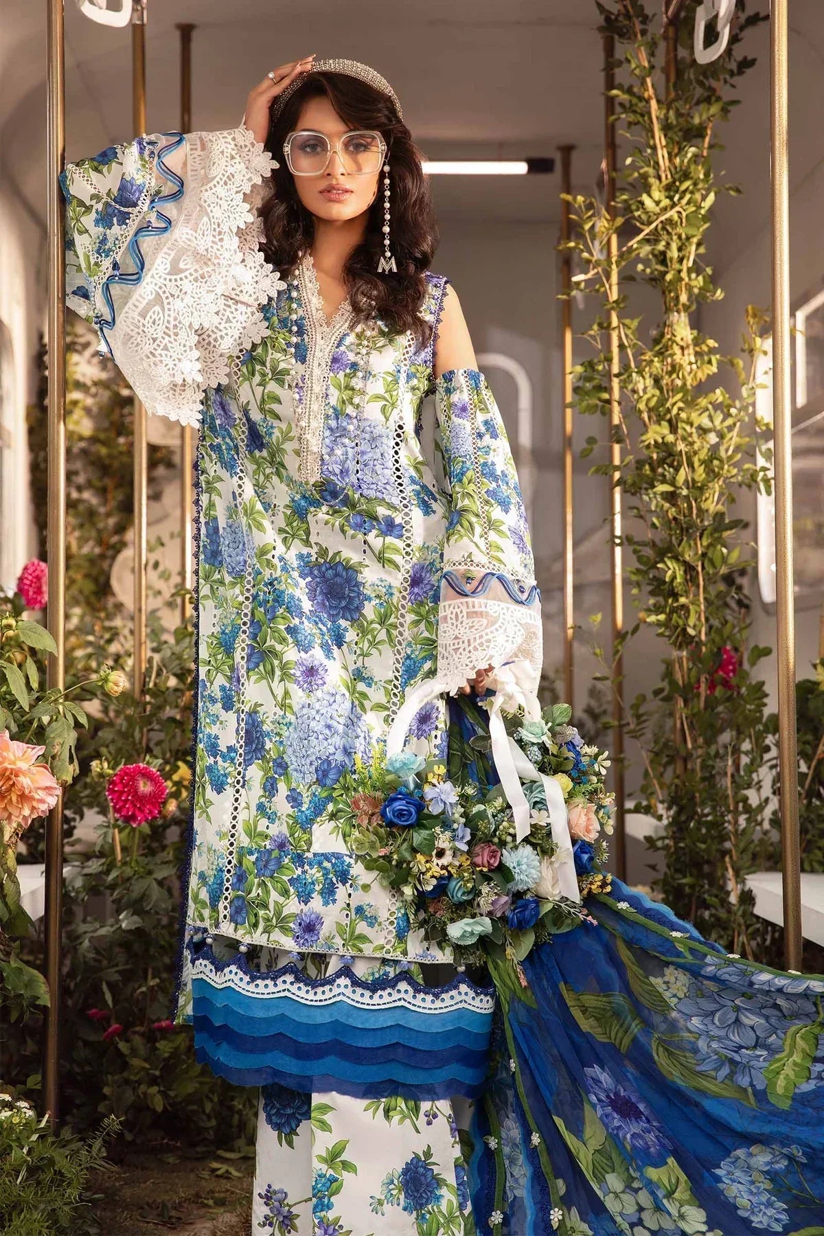 Maria B | M Prints Spring 24 | MPT-2102-B - Ladies Clothes - Maria Faisal