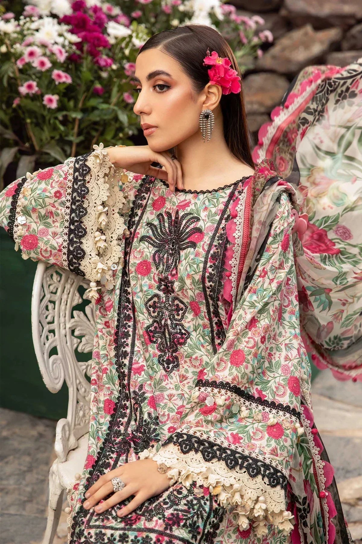 Maria B | M Prints Spring 24 | MPT-2113-A - Ladies Clothes - Maria Faisal