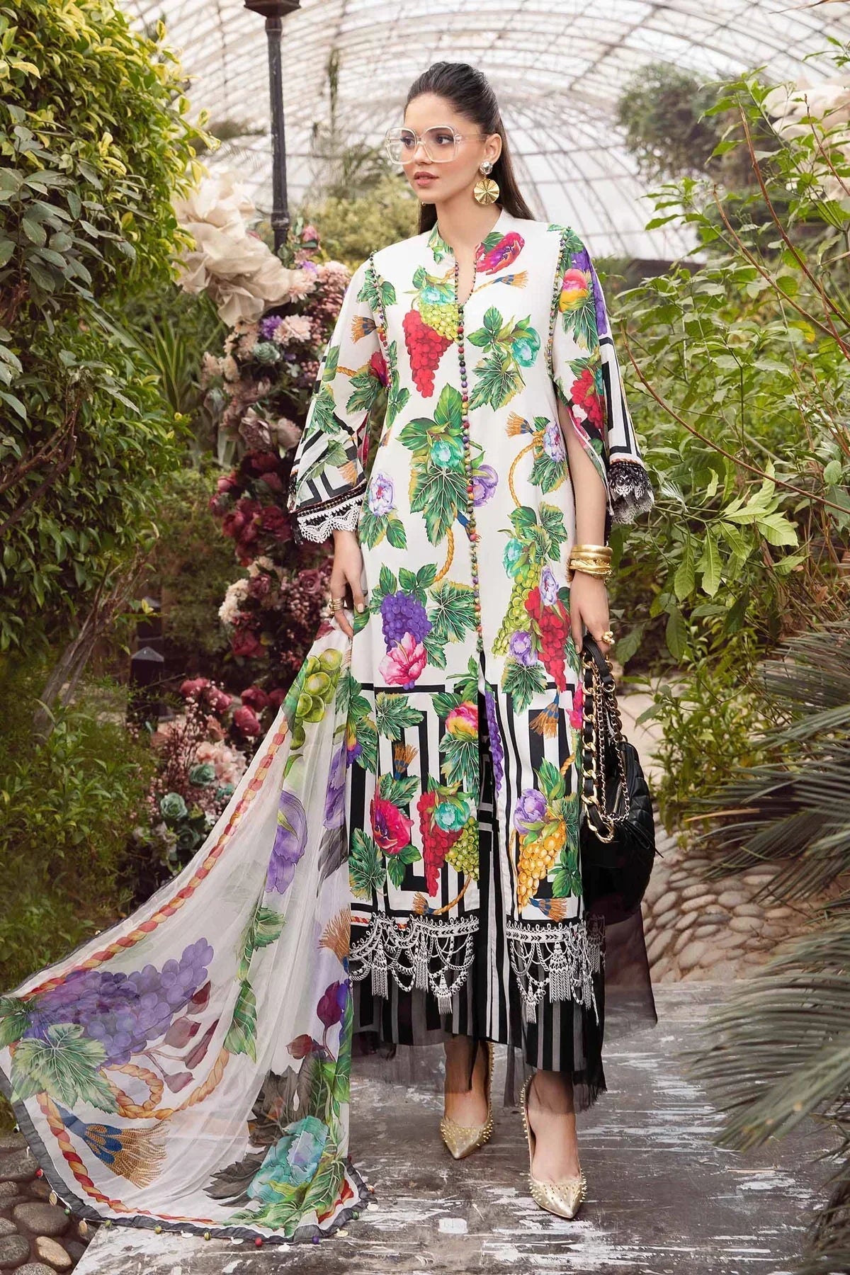 Maria B | M Prints Spring 24 | MPT-2108-A - Ladies Clothes - Maria Faisal