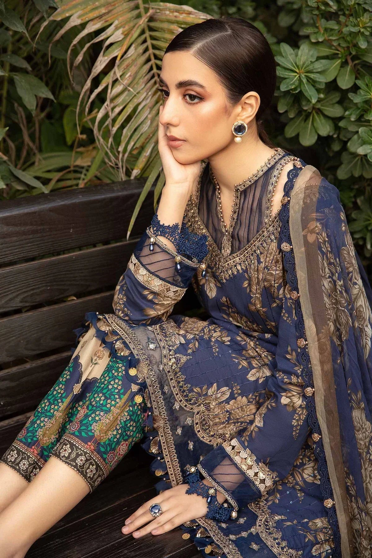 Maria B | M Prints Spring 24 | MPT-2110-B - Ladies Clothes - Maria Faisal
