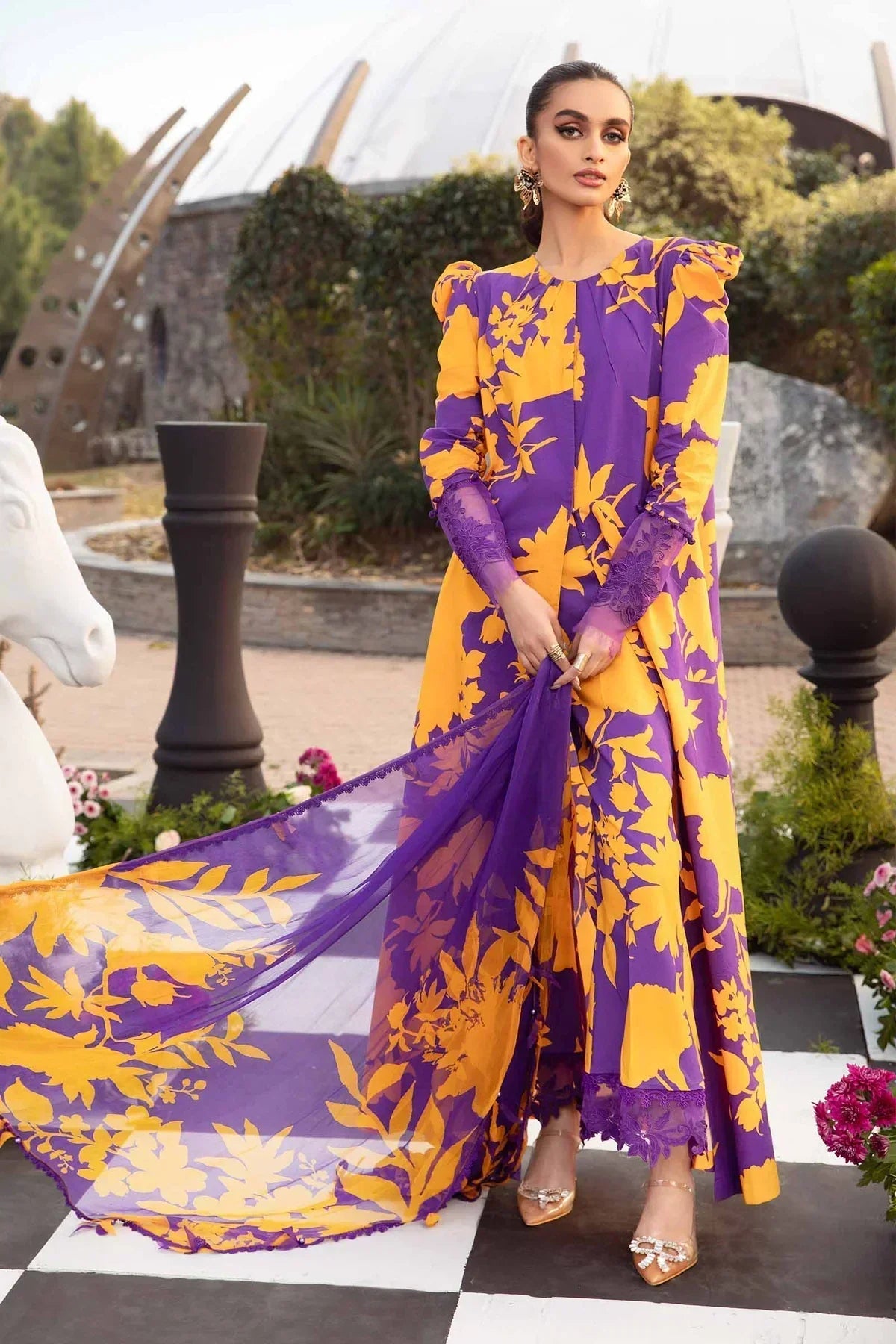 Maria B | M Prints Spring 24 | MPT-2111-A - Ladies Clothes - Maria Faisal