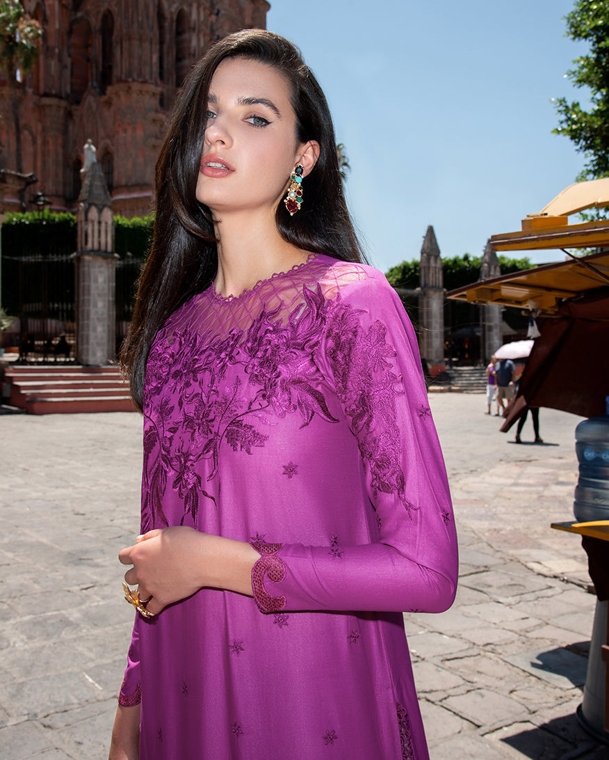 Mushq | Odyssey Lawn 26 | Mariel - Luxury Dress - available at Maria Faisal in UK and USA.