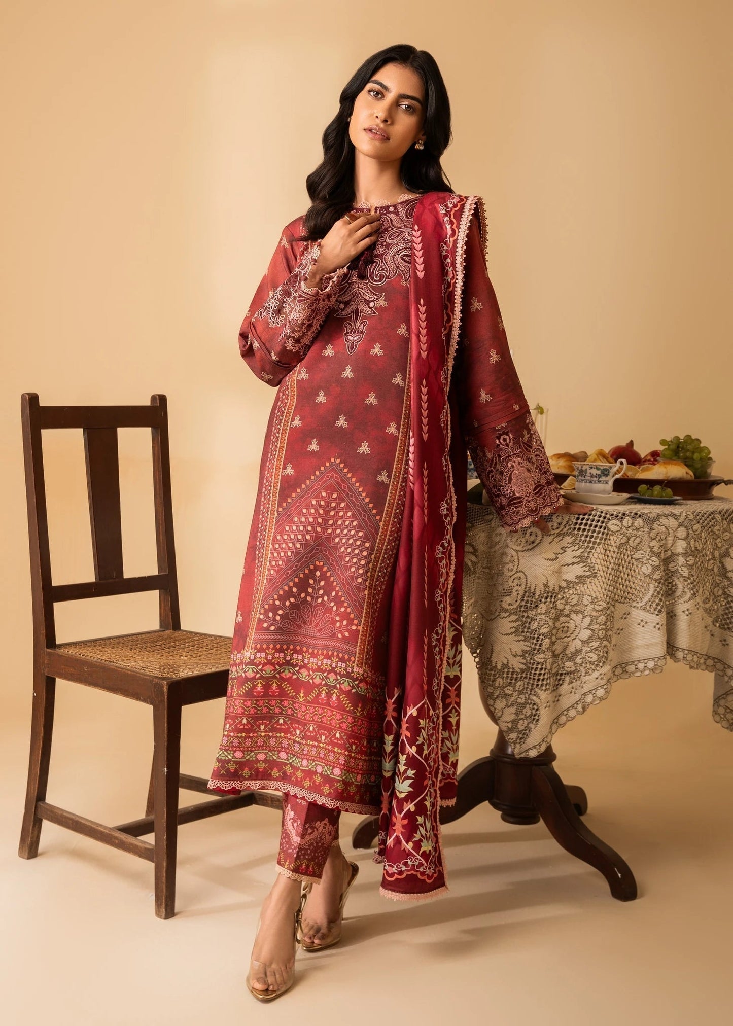 Nureh | Shades of Winter | TAHLIA (AZ-09) - Ladies Clothes - Maria Faisal