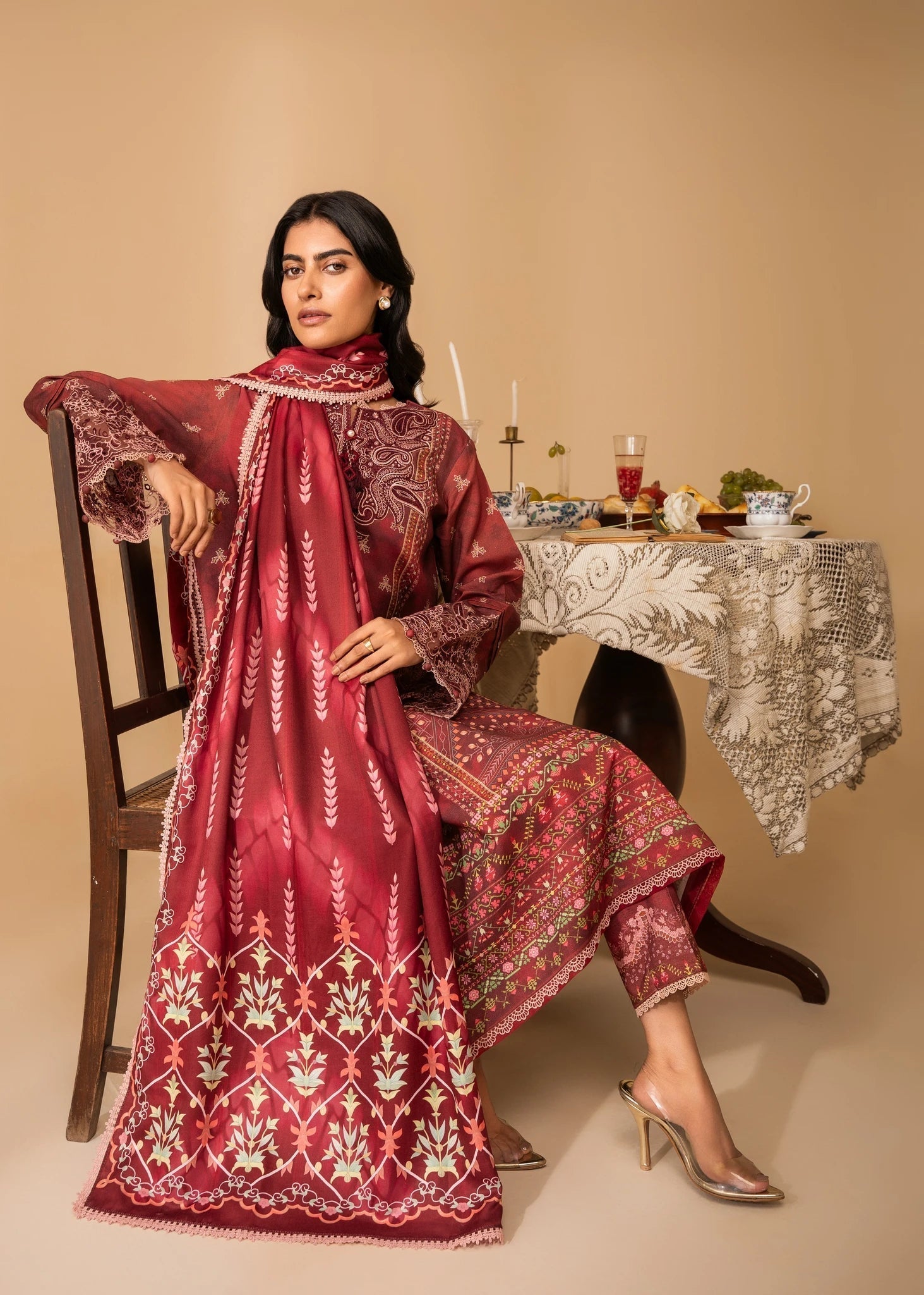 Nureh | Shades of Winter | TAHLIA (AZ-09) - Ladies Clothes - Maria Faisal