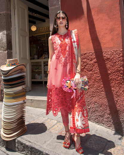 Mushq | Odyssey Lawn 26 | Marta - Luxury Dress - available at Maria Faisal in UK and USA.