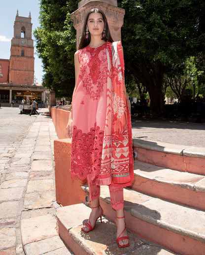 Mushq | Odyssey Lawn 26 | Marta - Luxury Dress - available at Maria Faisal in UK and USA.