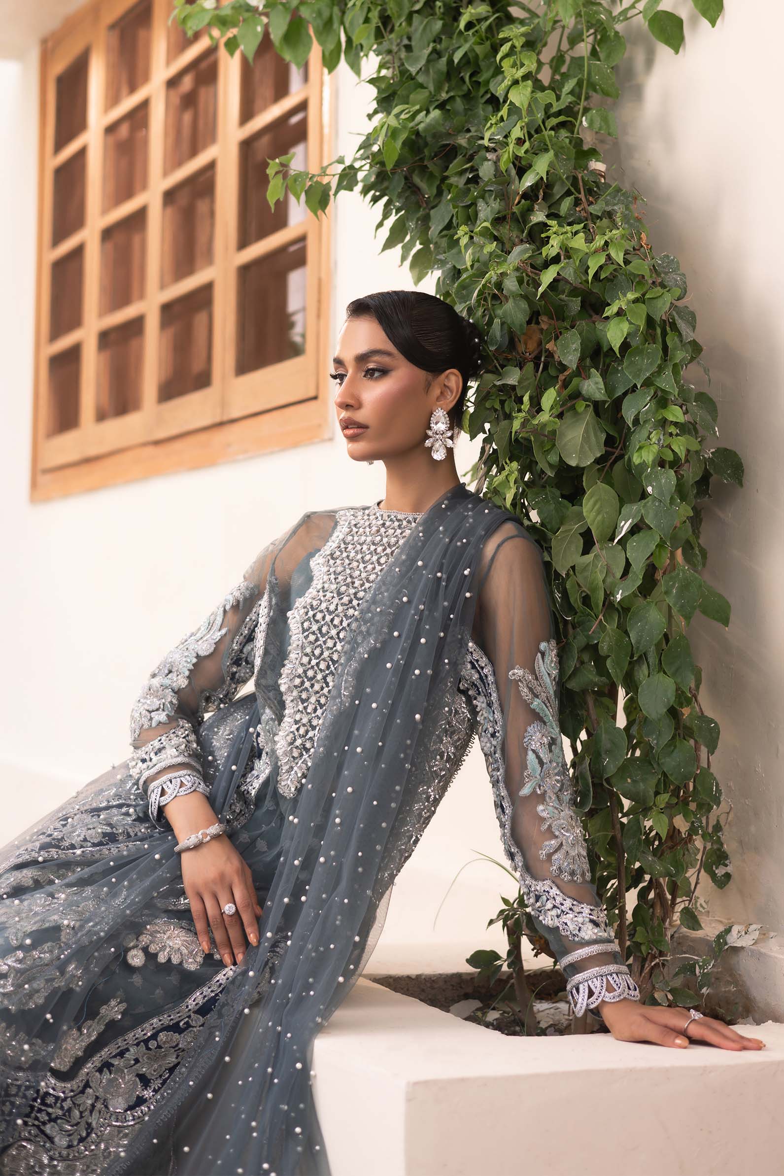 Maryam Hussain | Marwa Luxury Formals 24 | Zari - Ladies Clothes - Maria Faisal