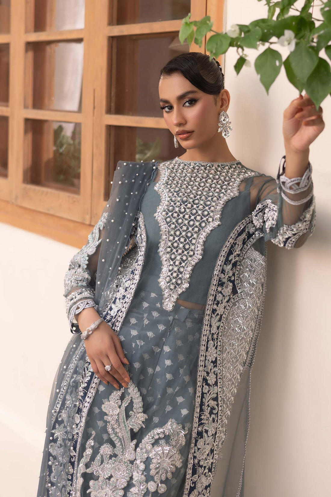 Maryam Hussain | Marwa Luxury Formals 24 | Zari - Ladies Clothes - Maria Faisal