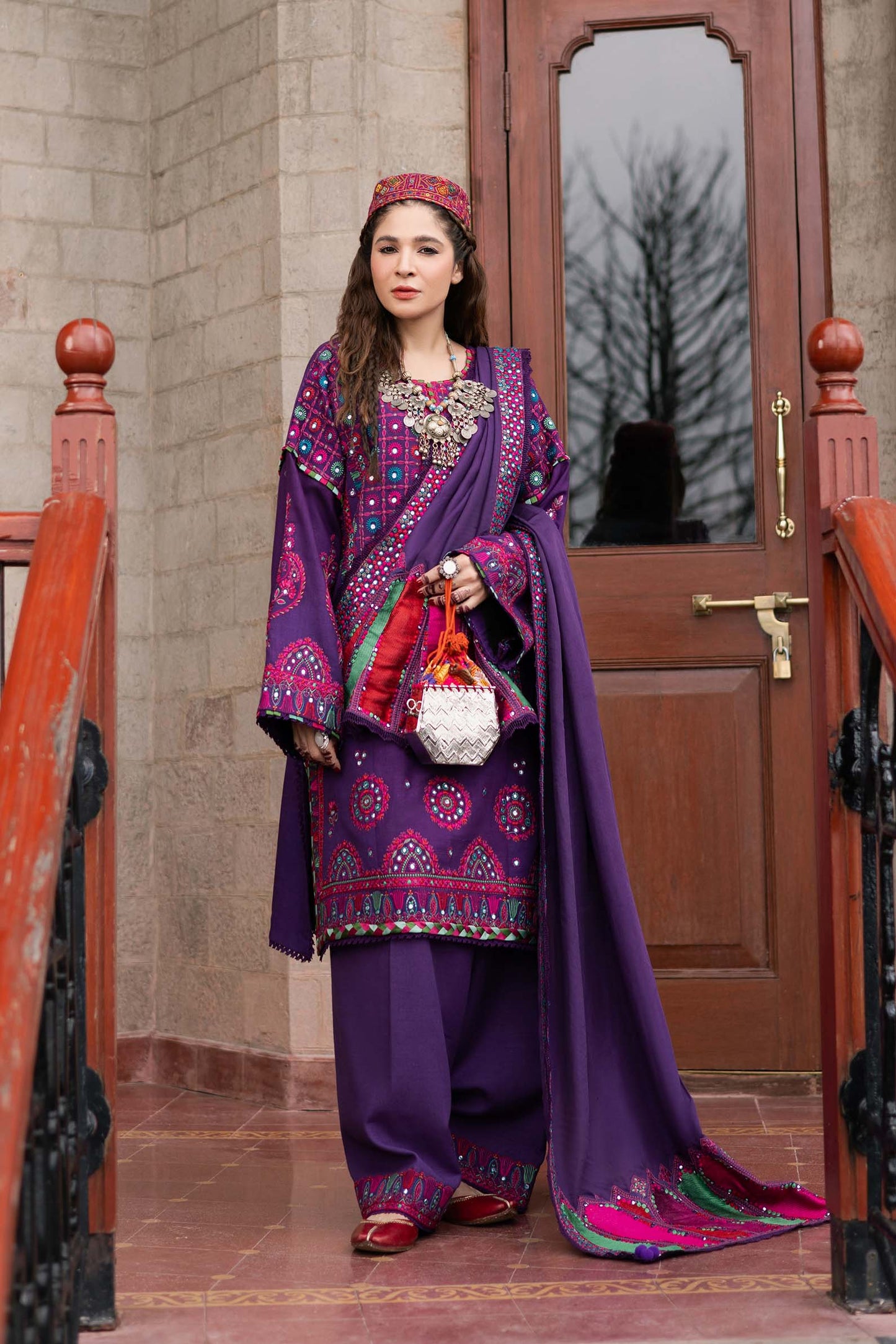 Maryam Hussain | Silk Edit |  Plum - Ladies Clothes 