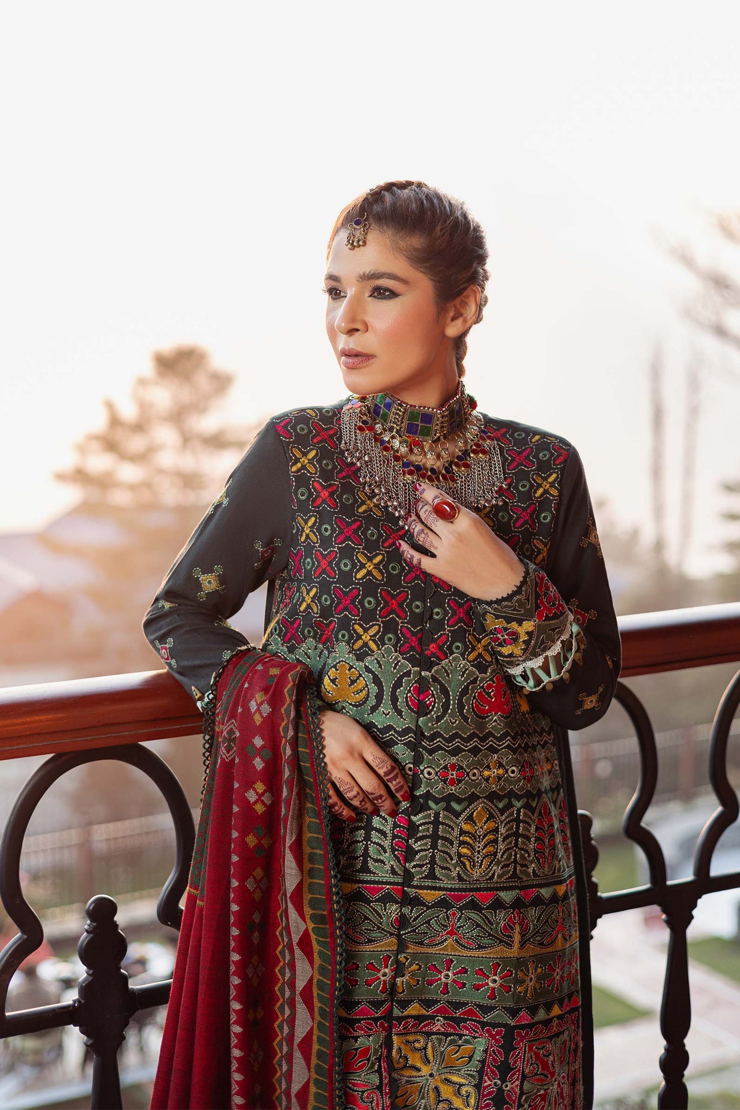 Maryam Hussain | Silk Edit |  Forest - Ladies Clothes 