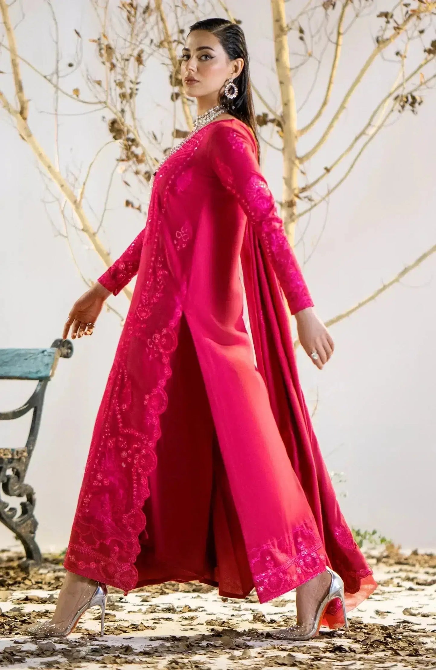 Maryum N Maria | Shehr Bano Winter 23 | Husna MW23554 by Maria Faisal - Registered Vendor of : Maryum N Maria - type : Ladies Clothes - 100% original wedding dresses