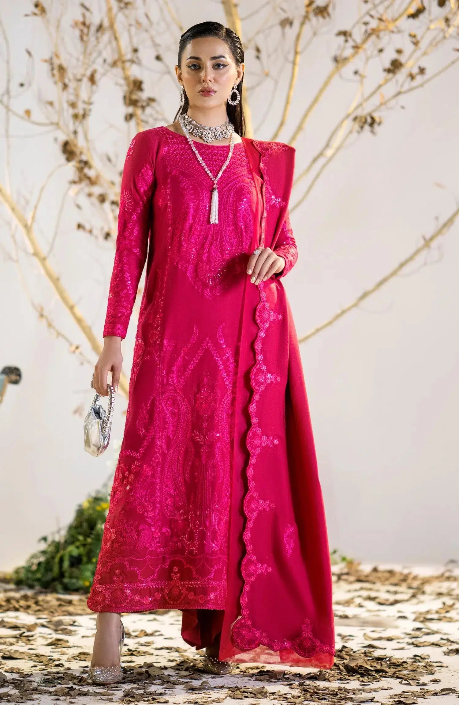 Maryum N Maria | Shehr Bano Winter 23 | Husna MW23554 by Maria Faisal - Registered Vendor of : Maryum N Maria - type : Ladies Clothes - 100% original wedding dresses
