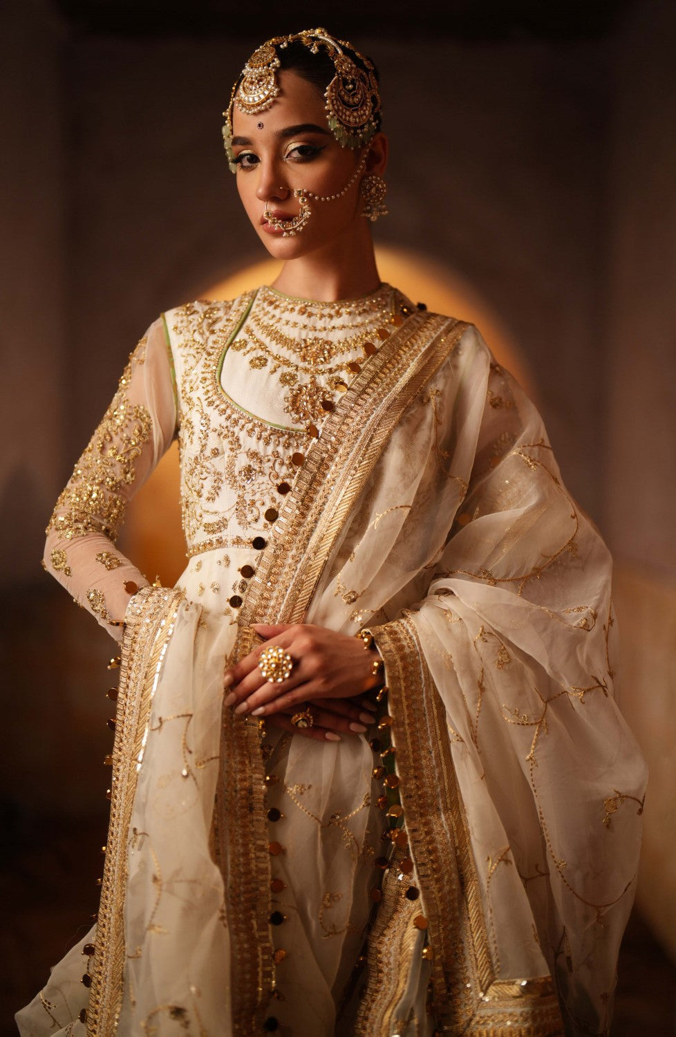 Maryum N Maria | Gul Posh Wedding Formals | Chand Bali - MS40066 - Ladies Clothes - Maria Faisal