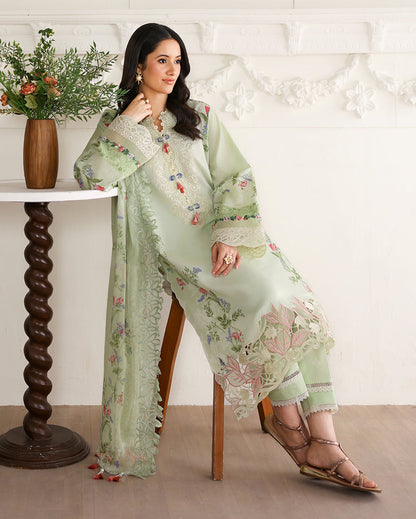 Roheenaz | Sunlit Tales Printed Embroidered Edit | Meadow Glow - Luxury Dress - available at Maria Faisal in UK and USA.