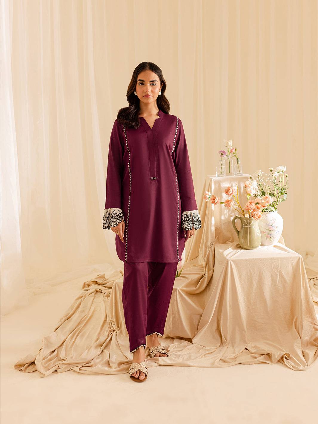 Mahnur | Petal Whispers Lawn Pret | Meadow by Maria Faisal - Registered Vendor of : Mahnur - type : Ladies Clothes - 100% original wedding dresses