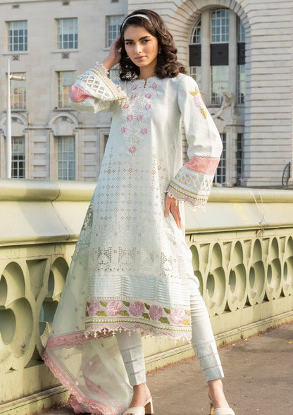 Meem | Luxury Eid Lawn 24 | MD-09 LIGHT BLUE - Ladies Clothes 